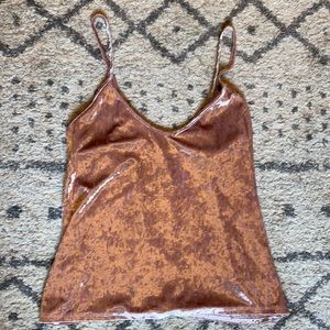 Light Pink Velvet Tank Top